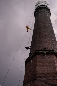 Spider and Ronald on tower